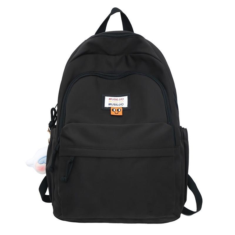 Large Capacity Backpack Cute Girl Solid Color College Student Junior High School Fashion New Backpack