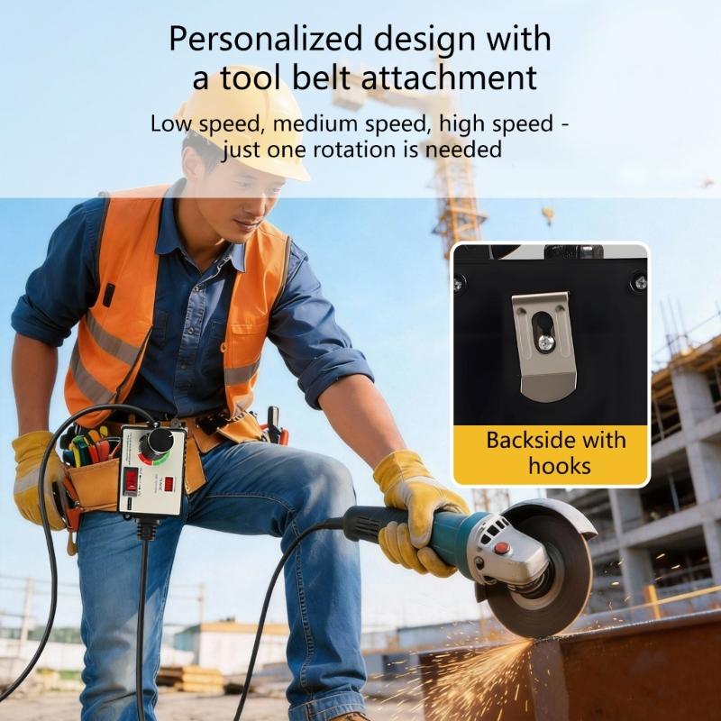 Speed Regulation Controller Switches for Grinders AC220-250V 15A Output Knob Variable Speed Power Tool Regulator