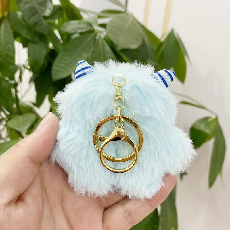 Cotton Pp Soft Filled Monster Keychain Doll Plush Toy In Various Colors For Gifts