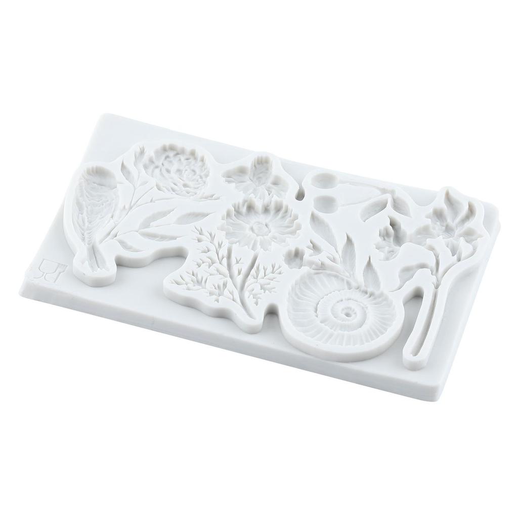 Bird Sunflower Silicone Mold Leaf Flower Vase Snail Fondant Molds Cake Decorating Tools Cupcake Topper Candy Resin Clay Chocolate Gumpaste Mold