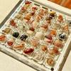 Acrylic Seashell Collecting Box Clear Rock Display Case 36/64/100 Grids Stones Jewelry Holder Organizer Tray with Lid