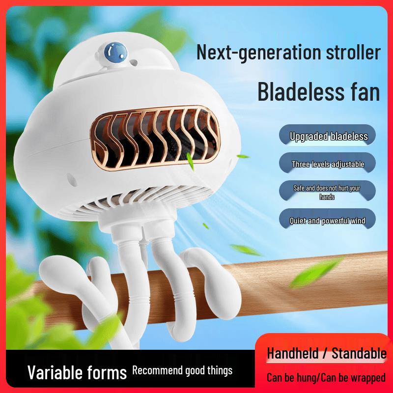 VANSKING Portable Octopus Stroller Fan