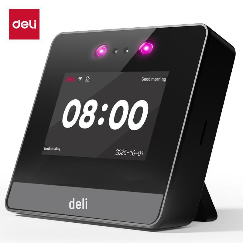 

Deli Smart Cloud Facial Recognition Time Clock CN plug (adapter included)