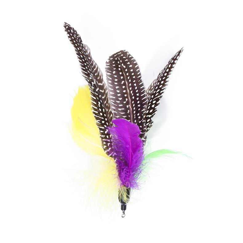 Set of 11 Spare Feather Heads for Cat Toy, for Retractable Stick, Cat Products