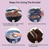 Portable Design Electric Grinding Machine Stainless Steel Coffee Grinder  Coffee Bean Grinding