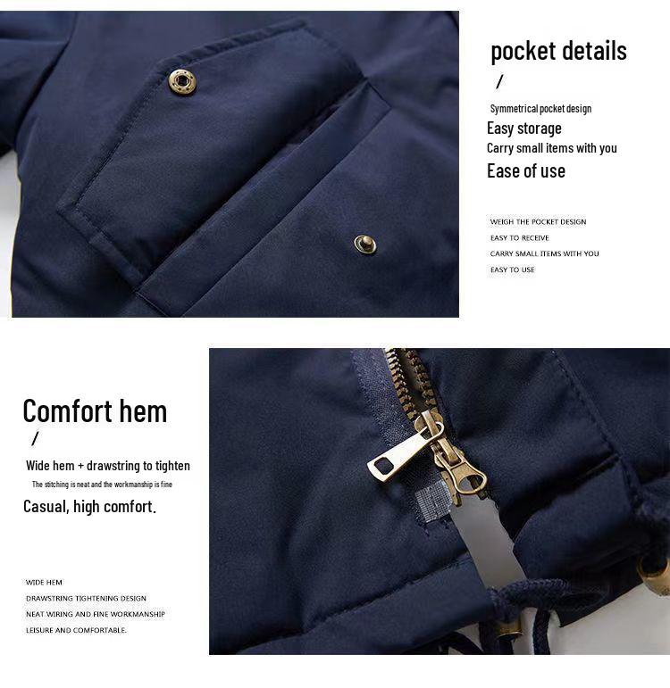 Women's Plus Size Long Velvet Padded Parka - Thick, Warm, Plush Winter Windbreaker