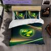 Norwich City Football 3 Piece Bedding Set Soft Duvet Cover Set with Pillowcases Printed Bedroom Decor Set for Home