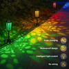 1/2/4pcs New Solar Energy Hollow Projection Lawn Lamp Courtyard Waterproof LED Landscape Lamp Outdoor Garden Floor Insertion Lamp Holiday Lighting