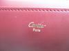 Authentisches Cartier Must de Cartier Bordeaux Leder Langes Klapp-Scheinportemonnaie #b131 Geöffnete Schachtel