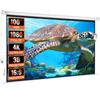 Motorized Projector Screen, 100 Inch 16:9 4K 1080 HD Electric Projector Screen, Automatic Projection Screen with Remote Control, Wall Mount Movie