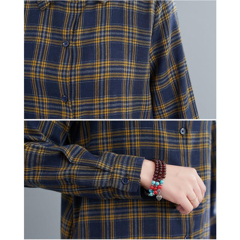 Vintage Long Sleeve Loose Fit Women S Skull Pattern Shirt