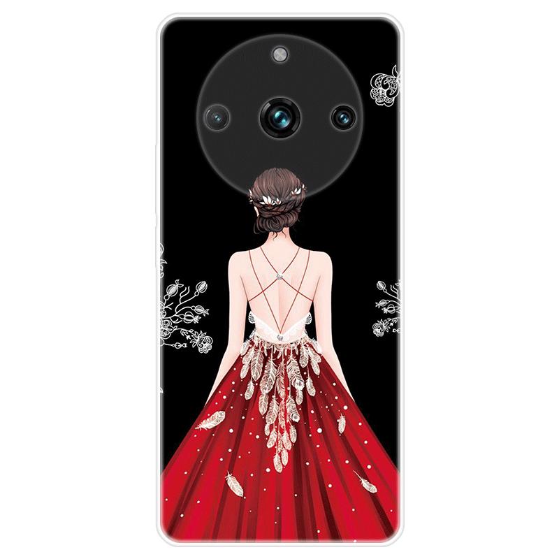 Pro Realme 11 Pro Pouzdro Realme11 Pro+ Měkký silikonový zadní kryt Kreslený obal na telefon Módní