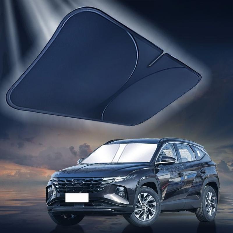 

For Hyundai Tucson Car Windshield Sun Shade Blocks Reflector Auto Window Visor Shield Cover Foldable Parasol 1 Piece чёрный