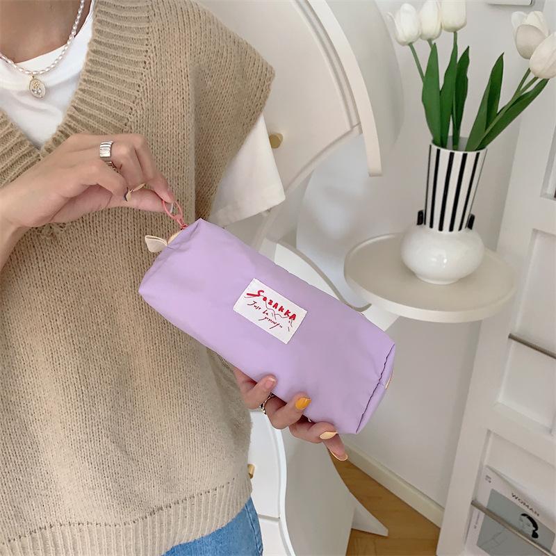 Pen Macaron Women Pouch Cosmetic Bag Portable Storage Bag Pen Bag Bag Toiletry