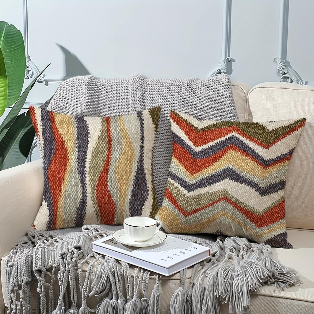 Moderne Mode schlichtes geometrisches Musterdruck Kissenbezug Wohnzimmer Sofa Kissenbezug Schlafzimmer Zimmer Heimdekoration