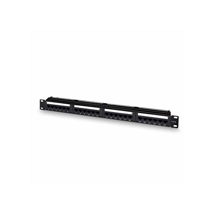 Panneau De Brassage - AISENS - A141-0308 - 24 Ports RJ45 - CAT.6 UTP - Noir