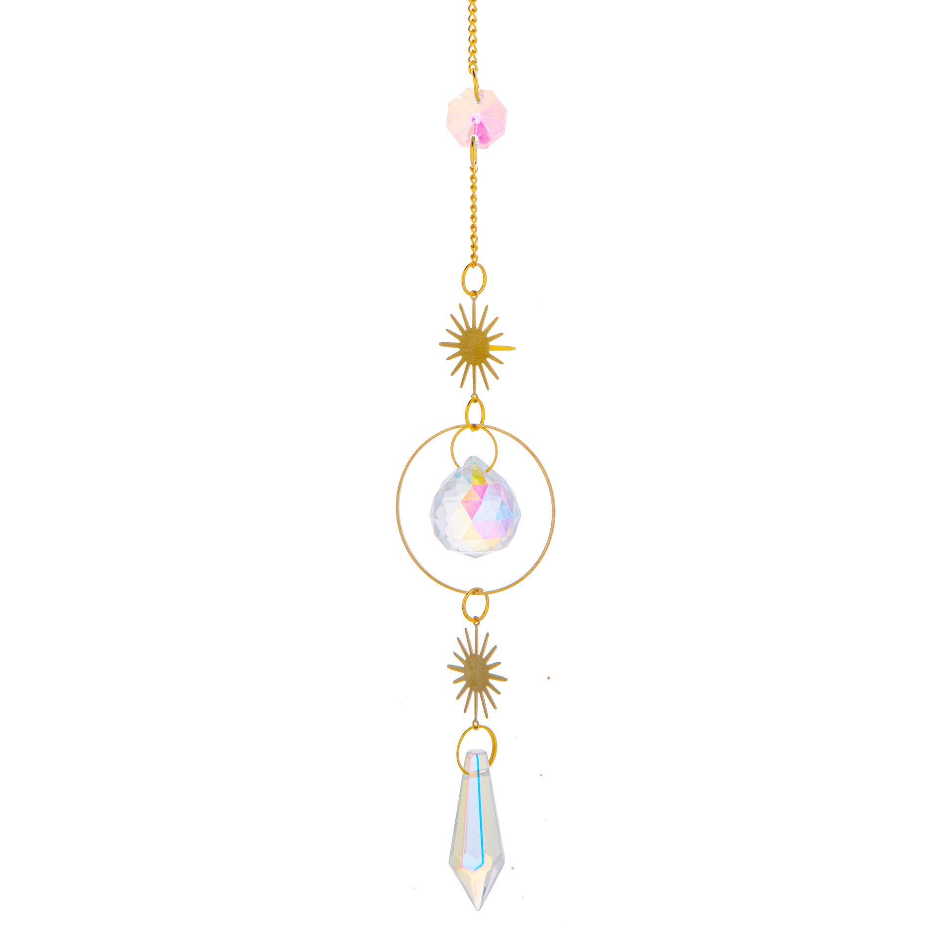 

Хрустальный Ловец Солнца, Солнце, Луна, Звезды, Призма, Бусины, Радужные Шары, Слезы, Капли, Ловец Солнца для украшения сада, Подвеска для окон 42cm