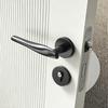 Zinc Alloy Lever Handle Mechanical Lock Silent Interior Door Lock Hotel Room Use