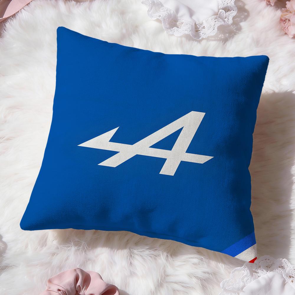 A-Alpines Automobiles Cushion Cover Premium Comfort Reversible Pillow Cove -Two in One Design for Any Room & Car Interior