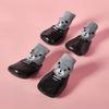 4pcs/Set Dog Cat Waterproof Shoes Socks, Pet Winter Boots, Rain Snow Dog Booties for Small Dog Anti-Slip, Anti-Dirt Puppy Shoes, Black