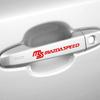 4pcs Car Door Handle Mirror Wiper Reflective Vinyl Trim Stickers For Mazda Axela Atenza CX-3 CX-5 CX-8 MAZDA SPEED Demio MPS 3 6 FF24