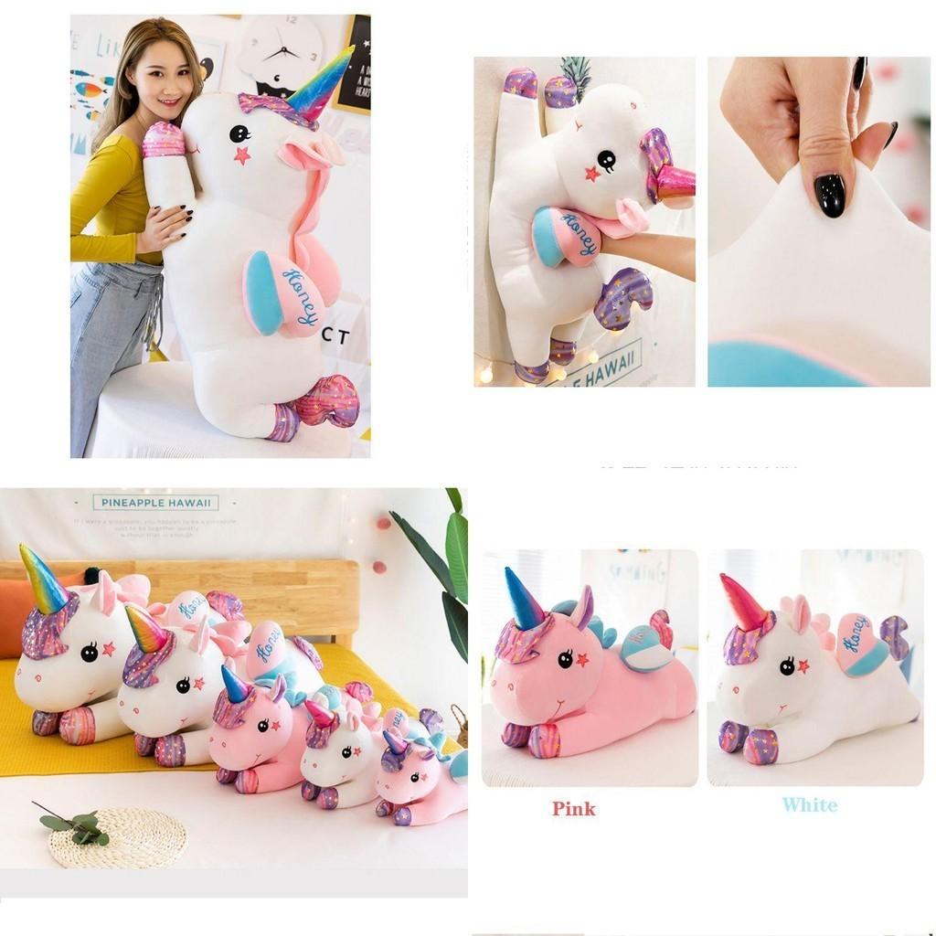 Luxuriously Soft Large Galaxy Unicorn Plush Toy Bed Pillow For Kids And Girls