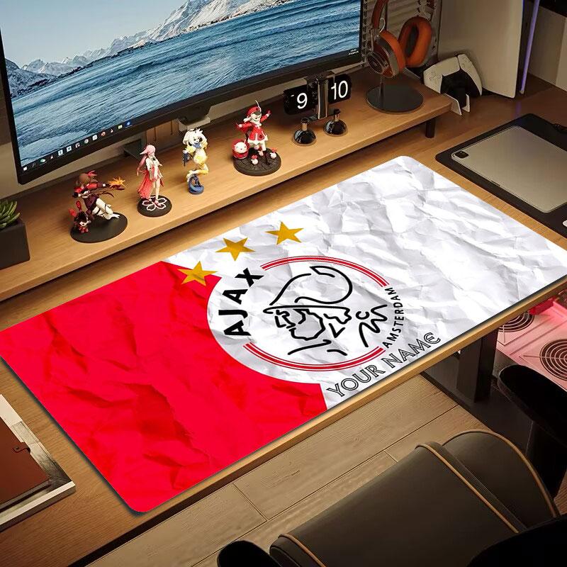 AFC Ajax Custom Name Large Size Mouse Pad Large Gaming Table Cushion Non-slip Laptop Tablet Big Mousepad XXL Mat Mini PC Playmat With Lock edge