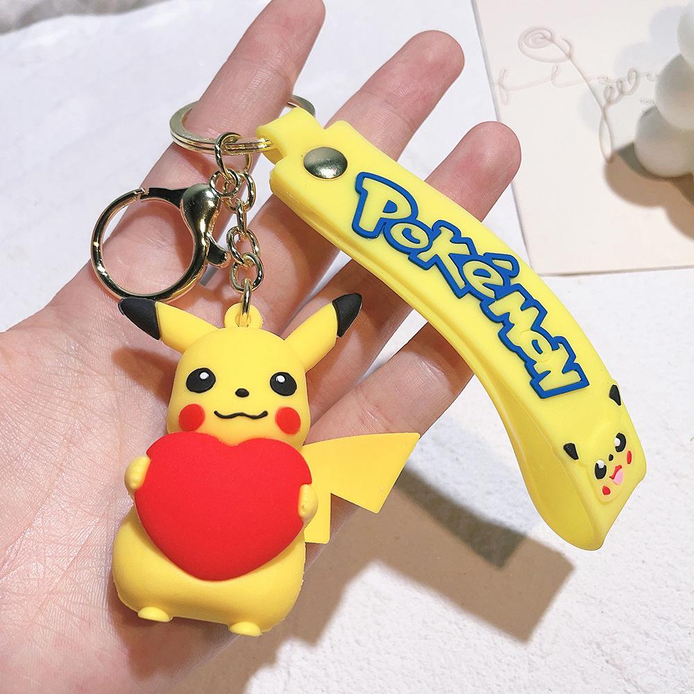 85 Styles Pokémon Pocket Monster Keychain Bag Decor Pikachu Desk Ornaments Car Key Chain Accessories Small Gift Between Friends