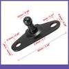 4pcs 10mm Auto Ball Studs Mounting Brackets Black  for Gas Struts Shocks