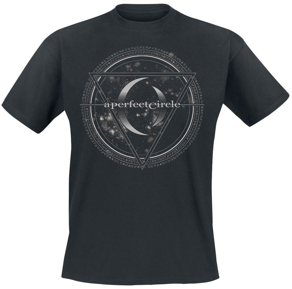 A Perfect Circle Cosmic Sigil Tee, Alternative Rock T-Shirt with Galaxy Symbol & Band Logo Print, Band Fan Merch