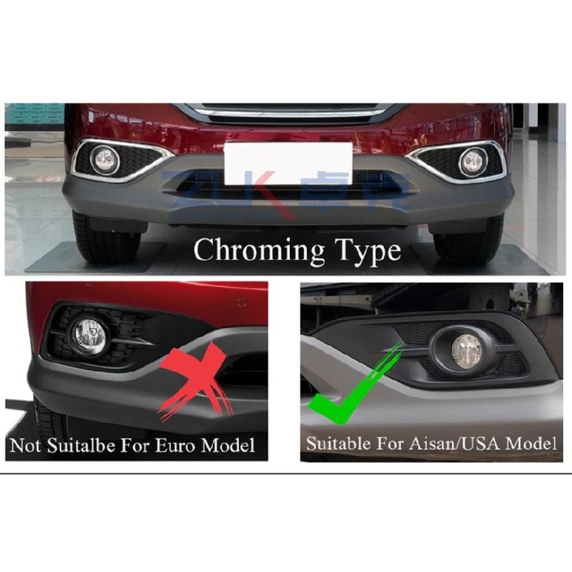För Honda CRV 2012 2013 2014 Främre dimljusram Dimljusskydd Främre stötfångargrill Dekorativt skydd med