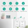 Digital Refrigerator Thermometer Wireless Freezer Thermometer Fridge Temperature Monitor with 2 Sensor