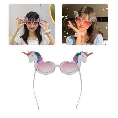 Unicorns Heart Glasses Novelty Funny Party Glasses Unicorns Eyewear Unicorns Costume Eyeglasses Unicorns Party Favors
