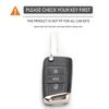 New Keychain Silicone Car Key Case Cover for Volkswagen VW Golf 7 MK7 Tiguan Mk2 for Skoda Octavia 3 A7 Kodiaq 2017-2021 SEAT