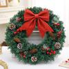 Christmas Wreaths For Front Door Fence Holiday Wreath Charming Christmas Decoration For Farmhouse Window Kitchen Fireplace Wall