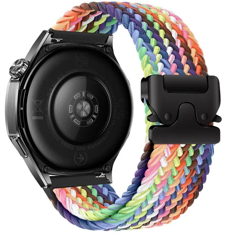 Braided Solo Loop Bracelet For Huawei Watch GT5/4/3Pro 46mm 4/3 Pro Huawei Ultimate Band For Amazfit Balance GTR 4/3/2 47mm