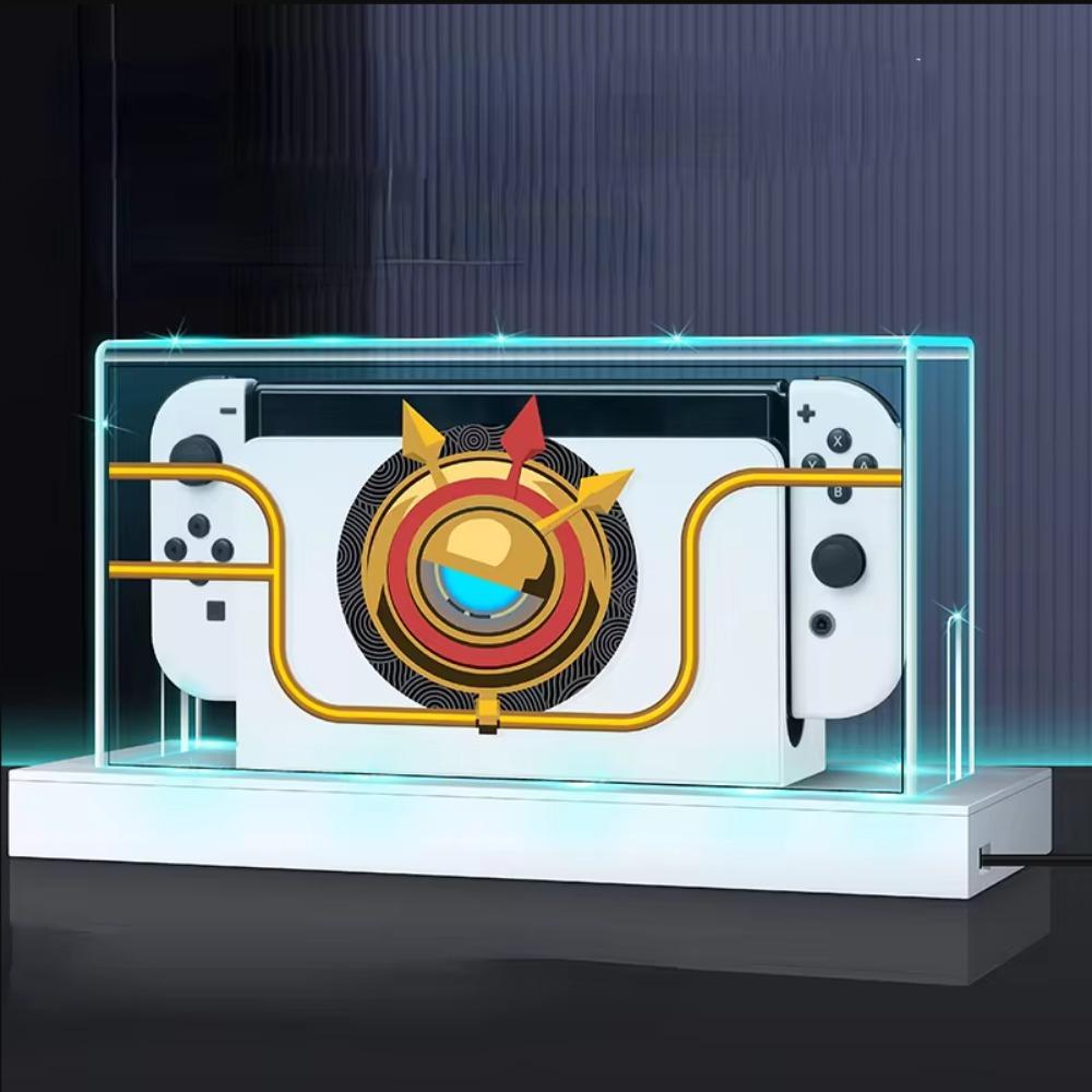 Průhledné ochranné pouzdro, kryt proti prachu pro Nintendo Switch/OLED Host Shell, světelný kryt, základna NS Games Accessories