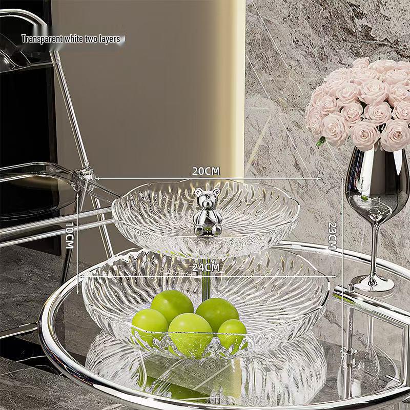 Elegant Three-Tier Dessert & Fruit Display Stand for Home or Restaurant