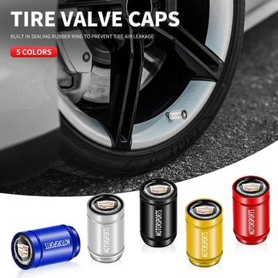 4Pcs Alloy Car Tire Valve Stem Cap Dust Cover Accessories for XTS XLR XT4 Escalade Deville DTS ATS BLS CT4 CT5 SRX XT6 YF3