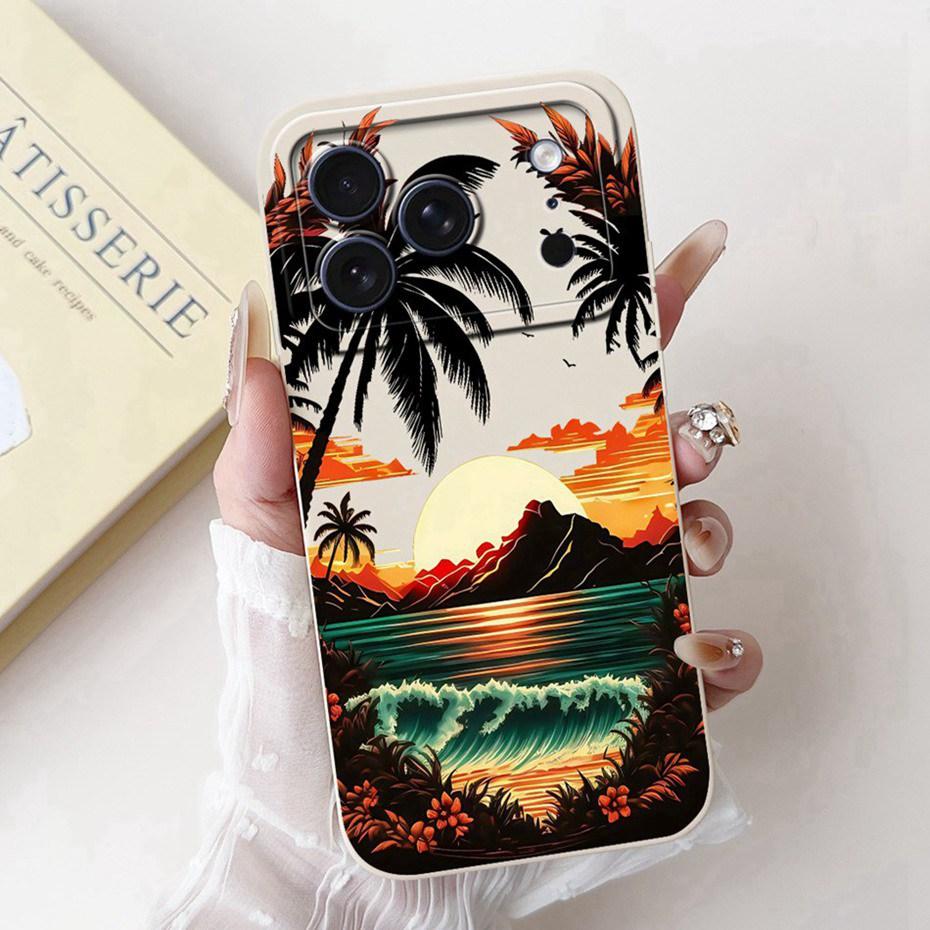 Beautiful Floral Phone Case For iPhone 17 Pro Max 17 Air Soft Silicone Shockproof Cases For iPhone17 17Pro 17Air Cover Bumpers