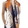 Chinese Style Satin 90Cm Large Square Scarf, Simple Simulation Silk Scarf, Scarf Shawl Small Scarf