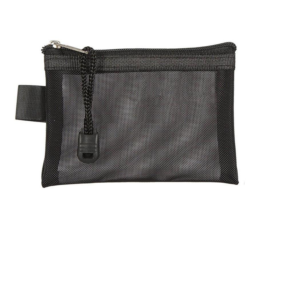 Nylon Mesh Cosmetic Bag ID Credit Card Holder Small Coin Purse Mini Zipper Pouch Mesh Storage Bags