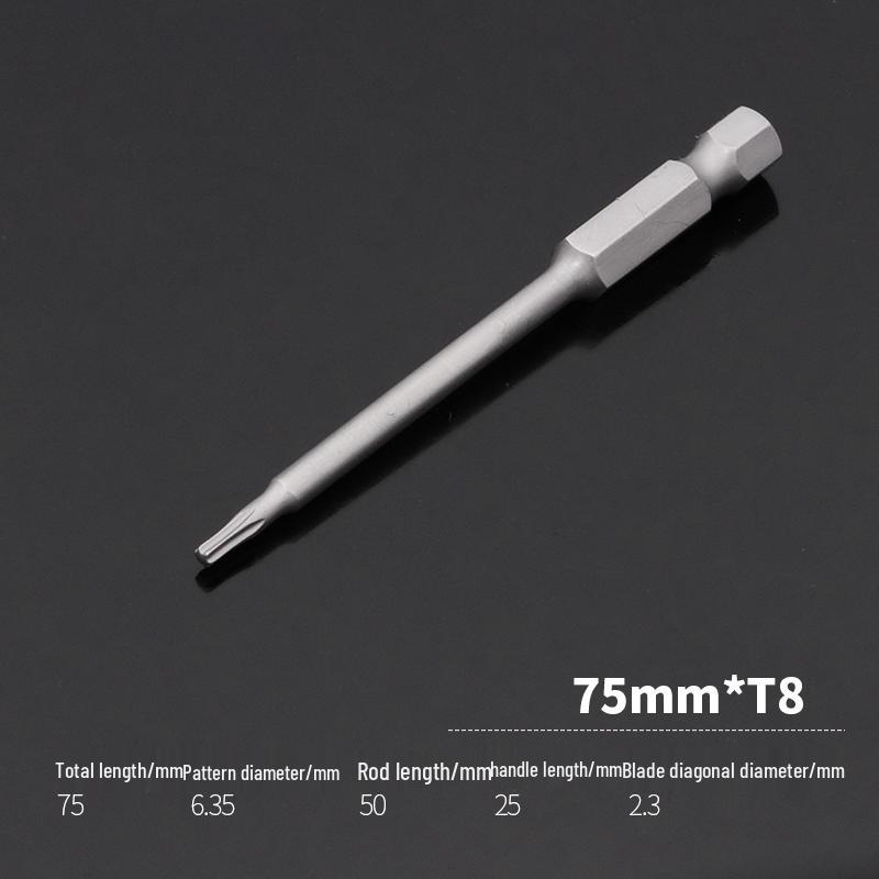 Extended Star Magnetic Screwdriver Bit Set T8/T25/T30/T40 for Electric Screwdrivers and Drills
