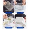 Multicompartment Plastic Food Organizer With Leakproof Seal For Refrigerator And Freezer Use