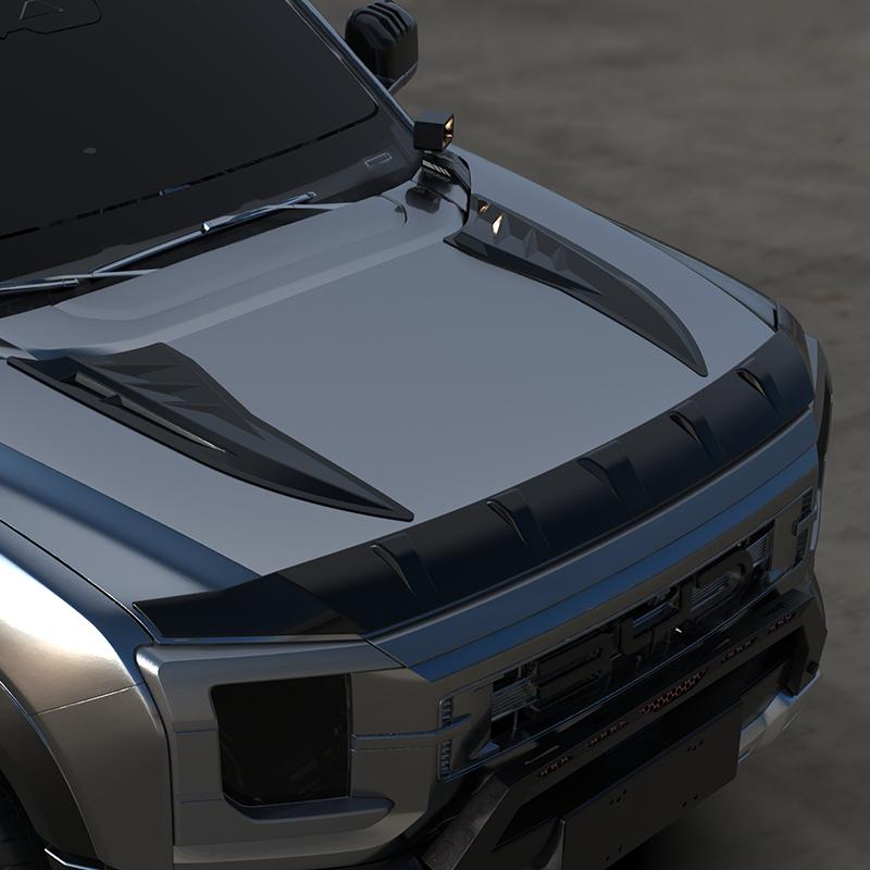 For BYD Shark 6 Hood Shield ABS Material Front Stone Deflector Sand Block Engine Cover Sticker Exterior Upgrade Car Accessories