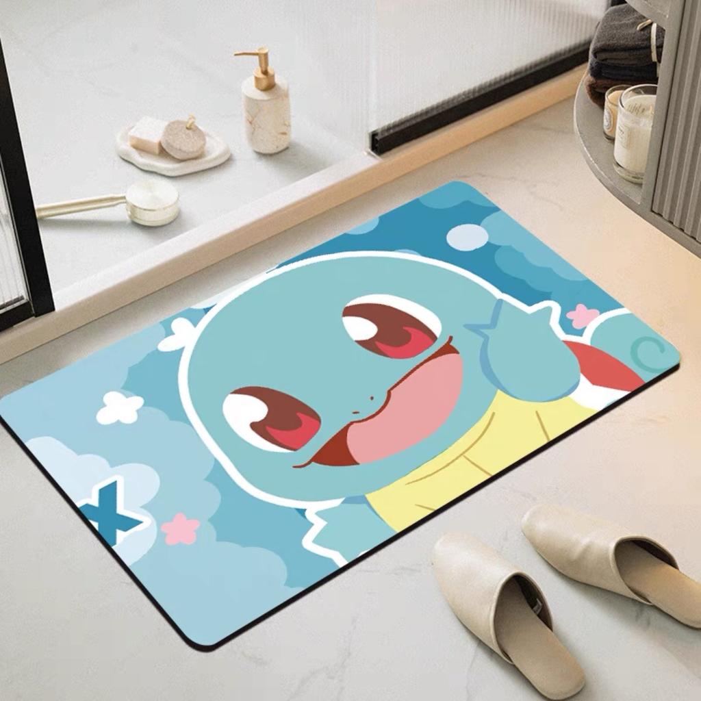 Cute Cartoon Puppy Bathroom Water-absorbing Non-slip Mat, Door Floor Mat, Dirt-resistant Animation Decorative Mat