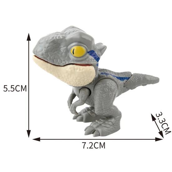 Jurassic Finger Dinosaur  Tyrannosaurus Model Toys For Kids Finger Biting Dinosaurs Movable Joints Dinosaur Toy For Boy Gift