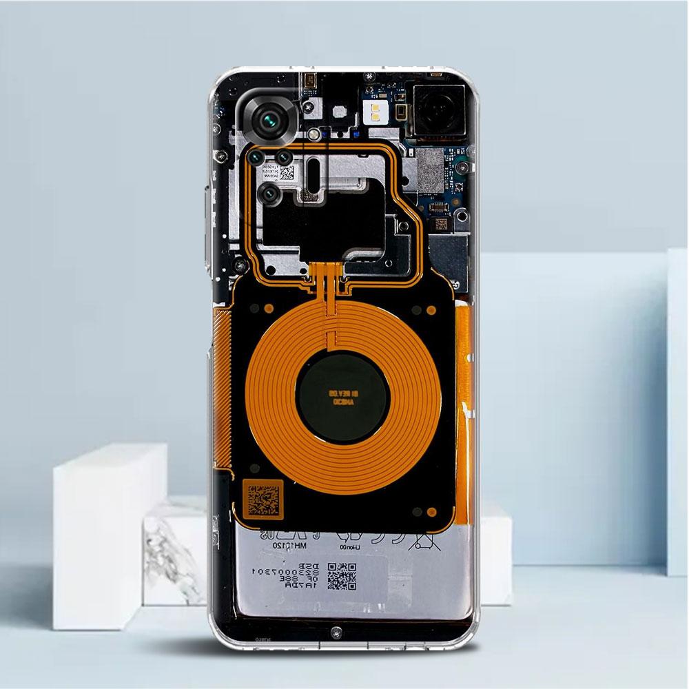 Průhledné pouzdro na základní desku pro Xiaomi Redmi Note 11 Pro 10 9 9S 8 8T 7 9A 9C 9T 10 10C K40 Transparentní kryt telefonu