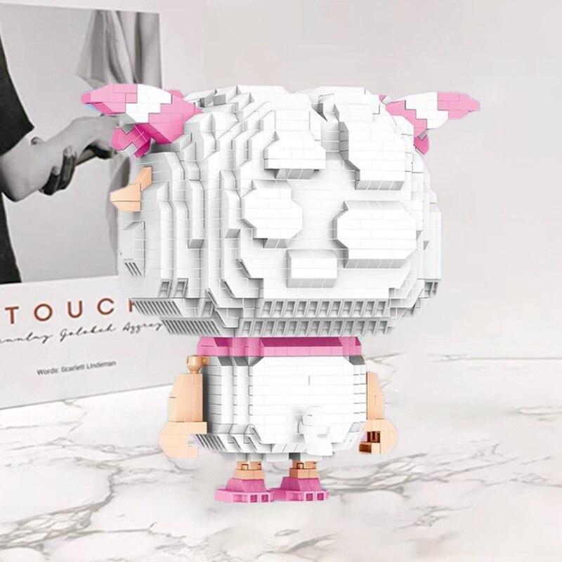 Lezi 8181 Pretty Smart Oaie Prost Lup Desene Animat Animal Monstru Pet Mini Blocuri de Diamante Cărămizi Jucărie de construcție pentru copii fără cutie