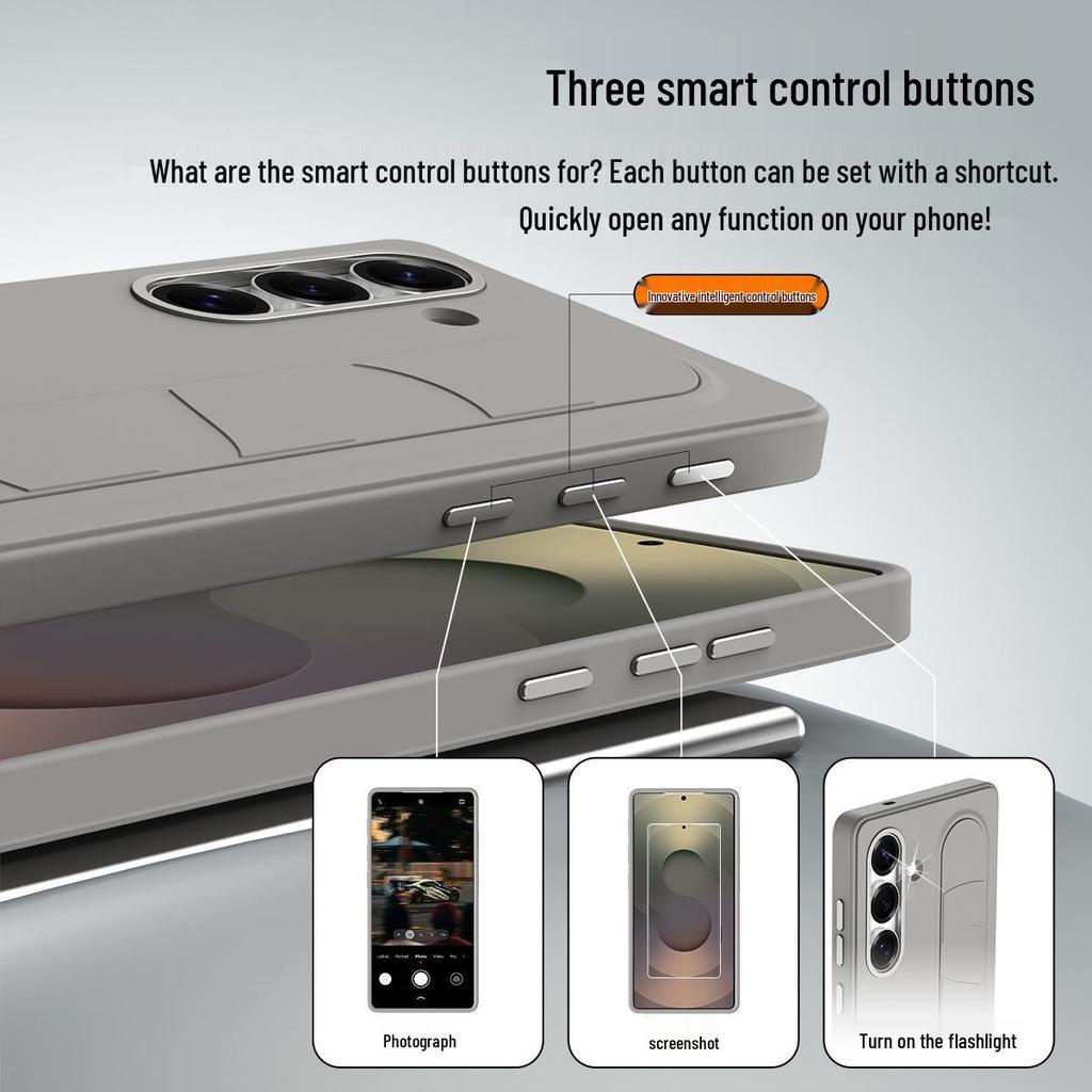 Samsung S25 Ultra Leather Case: Premium Stand & Full-Coverage Wristband for S23U, S24